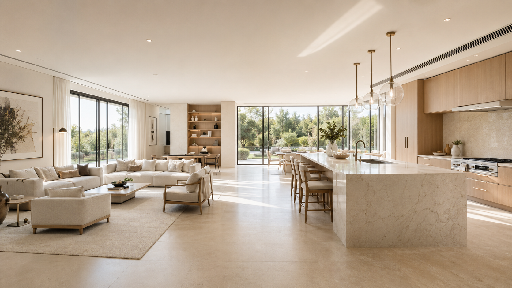 Architectural home with stone finishes and timber detailing