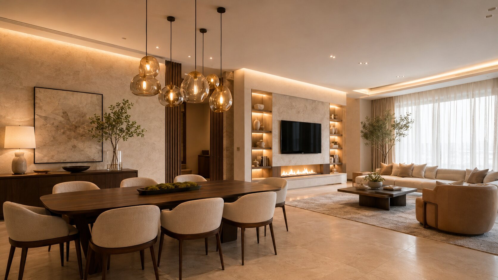 Lighting materials and architectural finishes