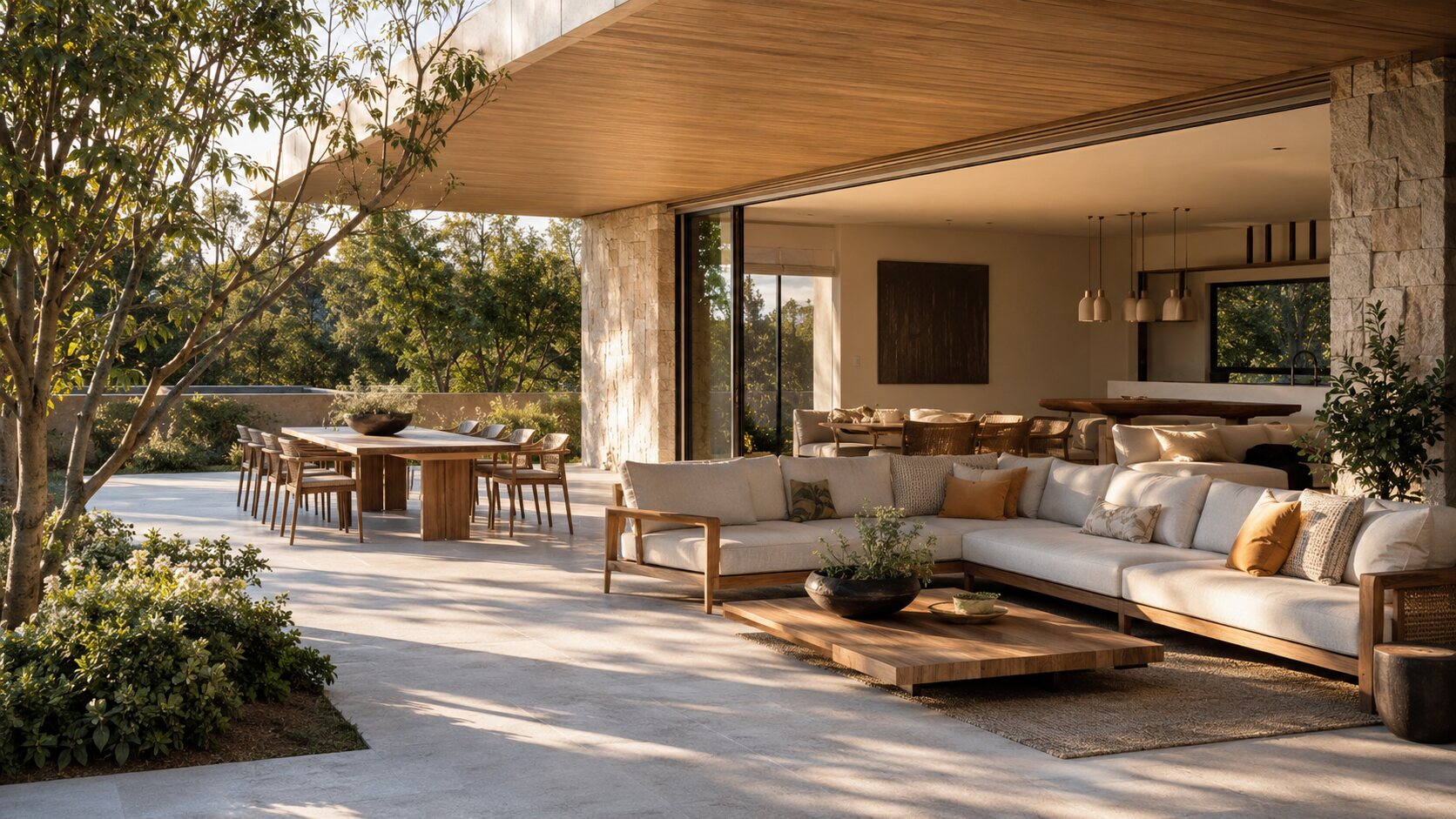 Outdoor materials and architectural finishes
