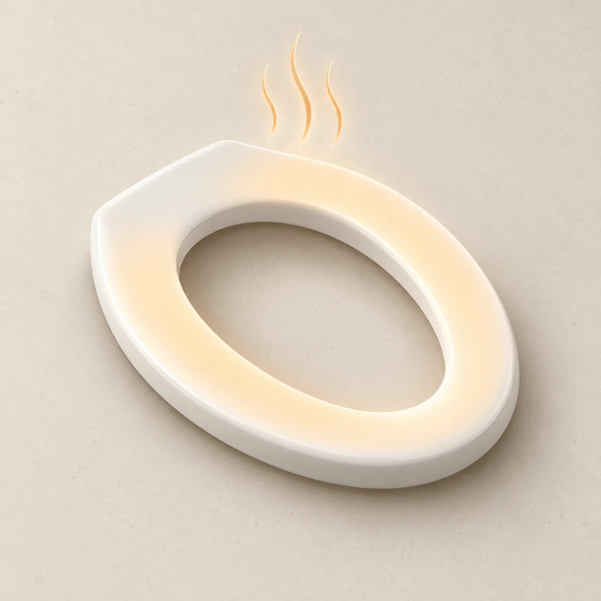Illustration of a heated toilet seat